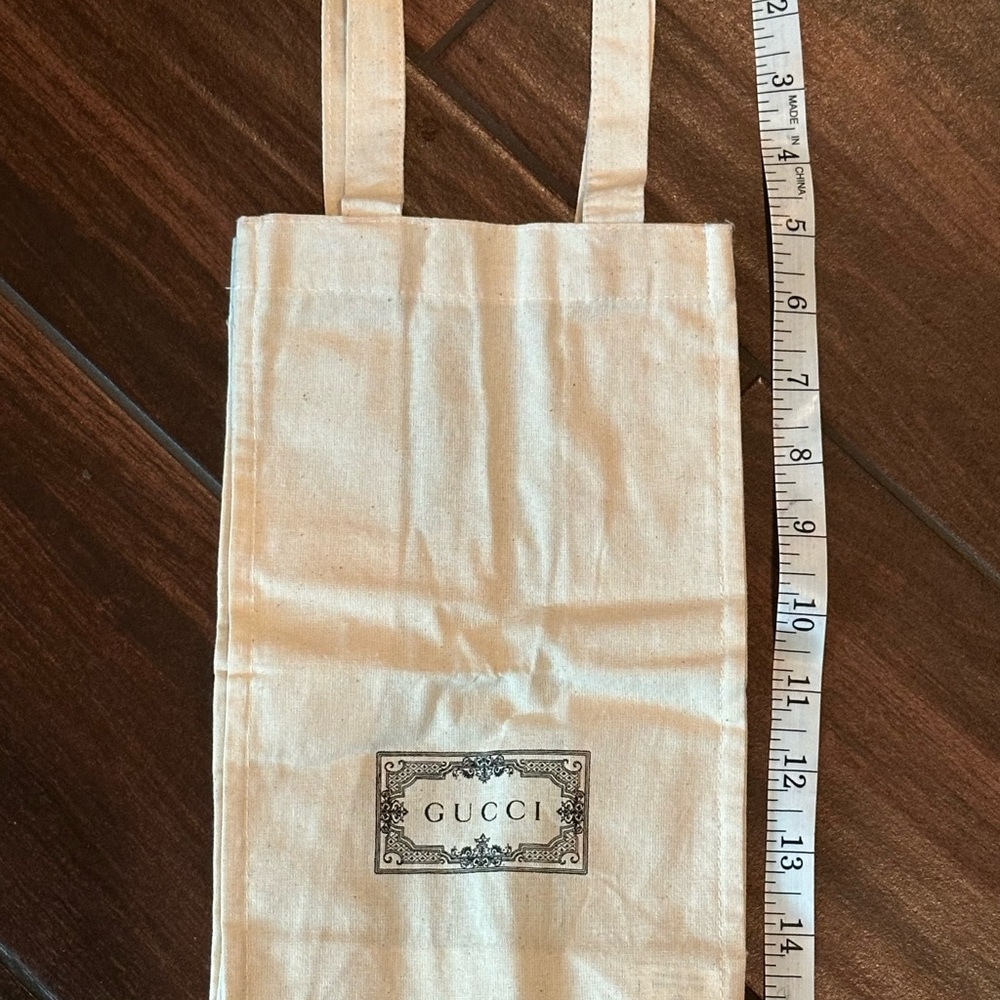 Gucci Canvas Gift Cream Dust Bag